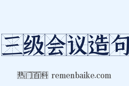 三级会议造句是什么意思的图片